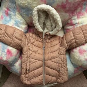 BUNDLE!! Michael Kors Kids PEACH Puffer Jacket and Nike PINK Puffer Vest